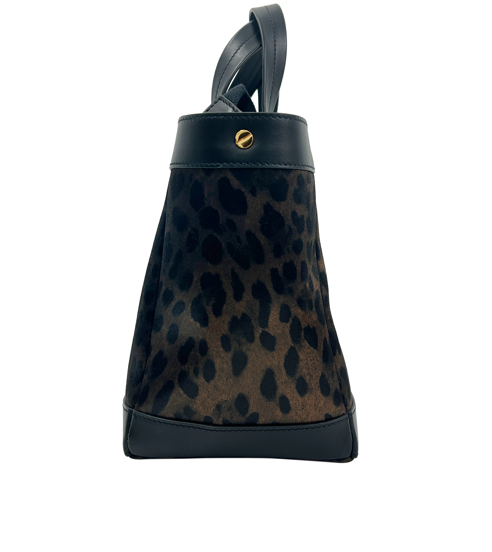 Bucket Animal Print, 295&euro;, Bolso, Marrón/Negro, Planta - Lino, Vista inferior